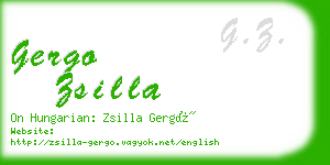 gergo zsilla business card